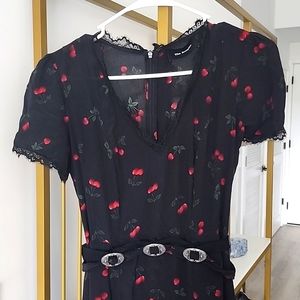 The Kooples Cherry Western Belt Midi Dress Size  XS or 2